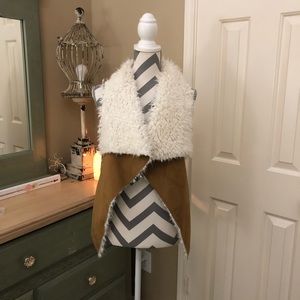 Faux fur vest